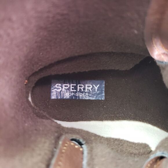 Sperry Top Sider Saltwater Toddler Sz 12 Brown Leather Waterproof Duck Boots - Picture 11 of 12